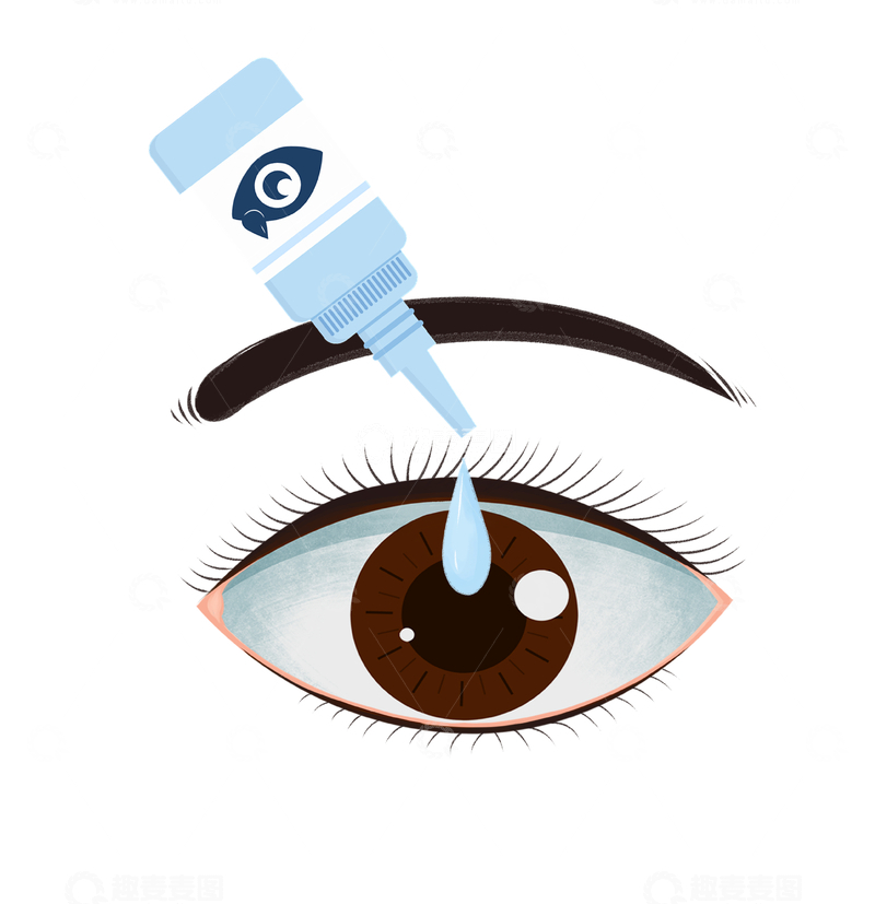 滴眼液滴入眼睛瞬间