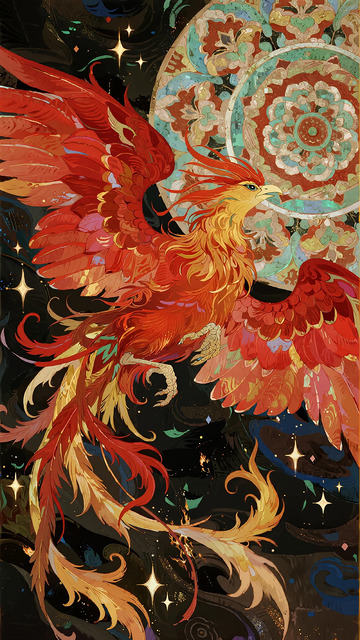 凤凰展翅东方神鸟