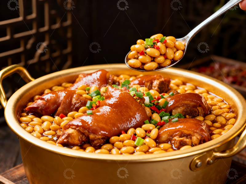 源文件下载【趣麦麦图】黄豆焖猪脚3