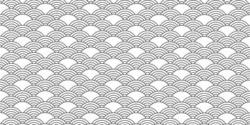 日式鱼鳞纹样图案设计素材