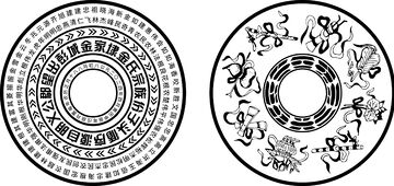 传统中式纹饰图案矢量设计素材