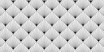 几何图形黑白线条装饰图案