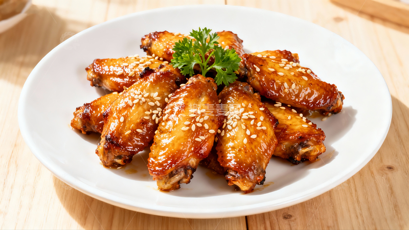 源文件下载【趣麦麦图】-烤鸡翅摄影2
