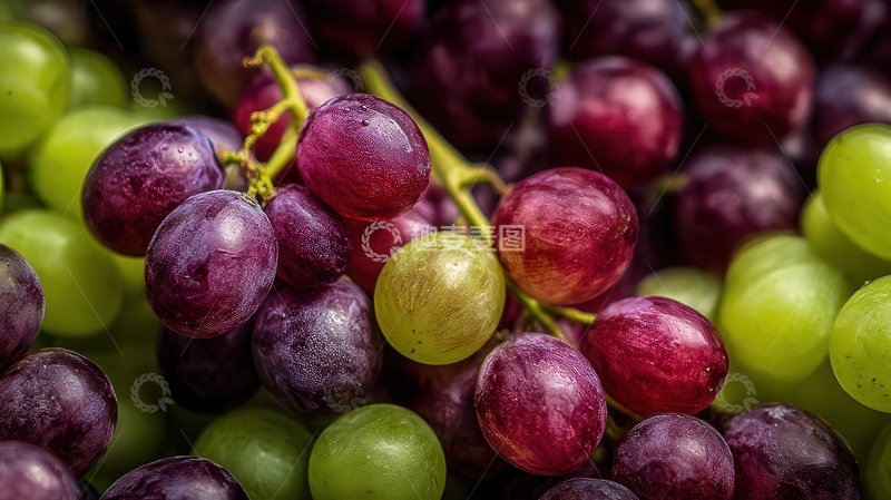 高清大图下载【趣麦麦图】葡萄  珠玉  藤蔓