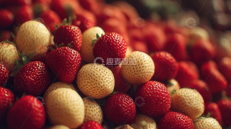 高清大图下载【趣麦麦图】草莓  甜莓  绯红  