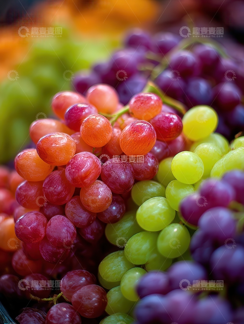 高清大图下载【趣麦麦图】葡萄  珠玉  串珠  