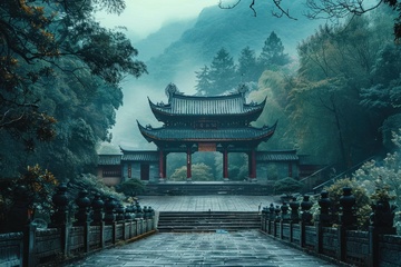 深山里的古建筑