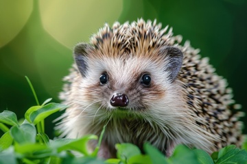 草丛里的一只小刺猬
