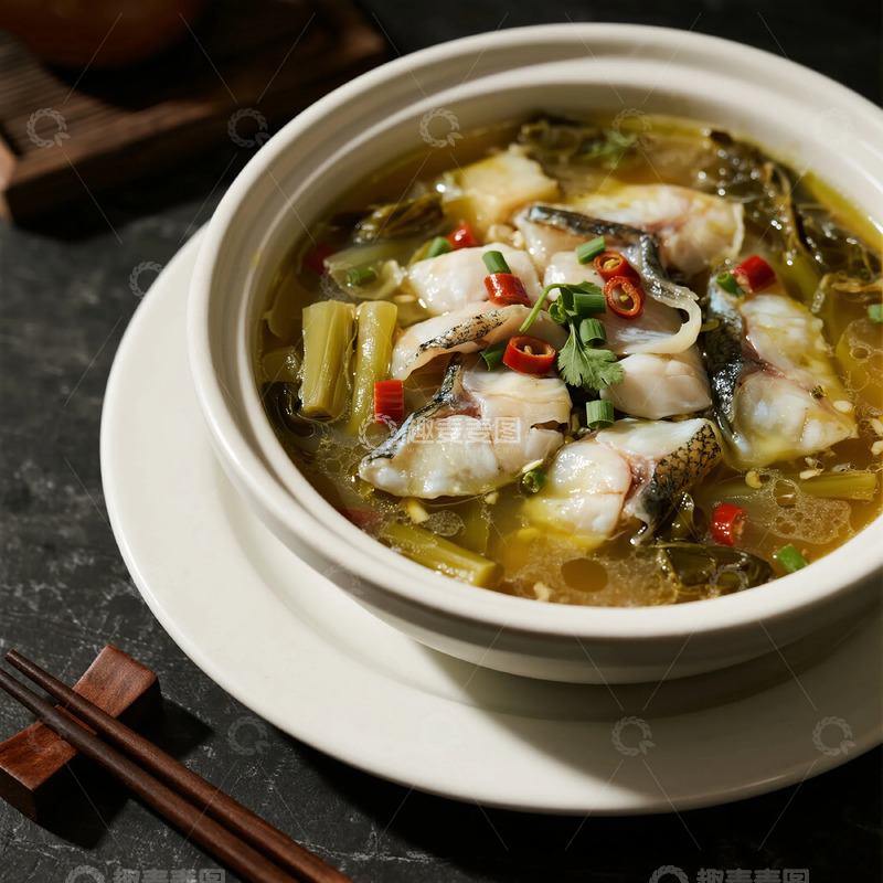 高清大图下载【趣麦麦图】酸菜鱼美食摄影图片