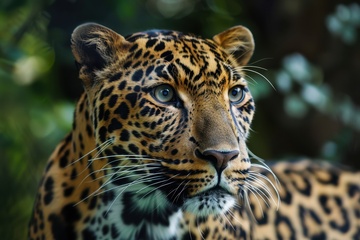 一只花豹特写摄影