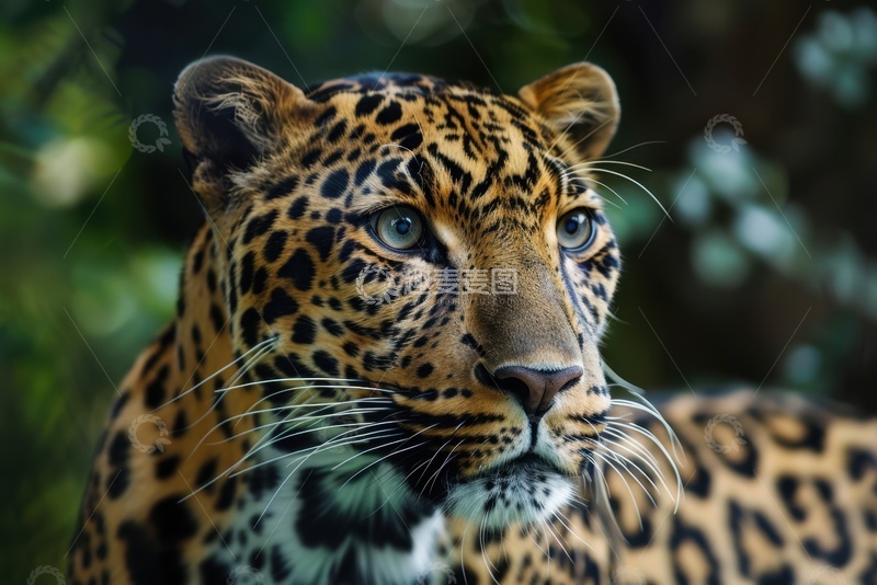 高清大图下载【趣麦麦图】一只花豹特写摄影