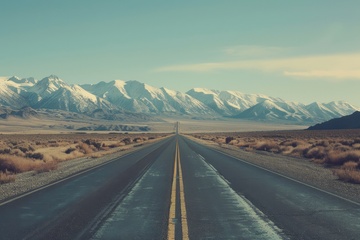 旷野里的一条马路