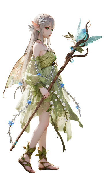 精灵风仙女插画设计素材