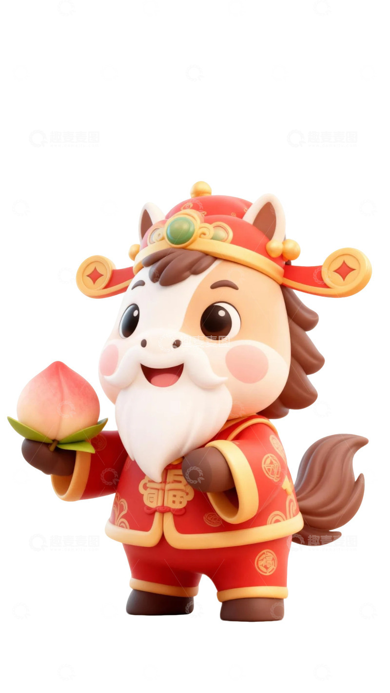 高清大图下载【趣麦麦图】喜庆牛年卡通形象设计