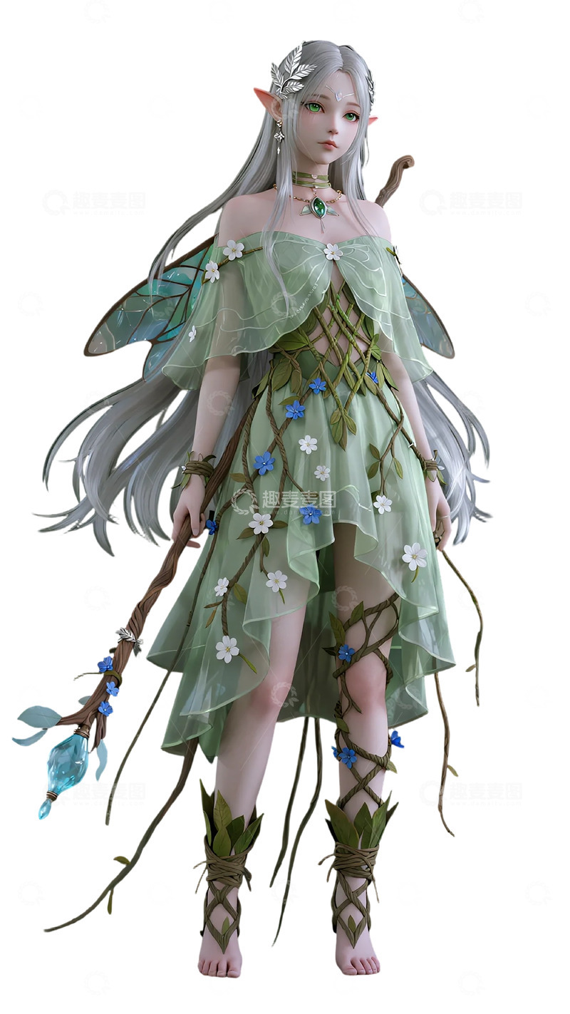 高清大图下载【趣麦麦图】精灵风仙女服饰设计