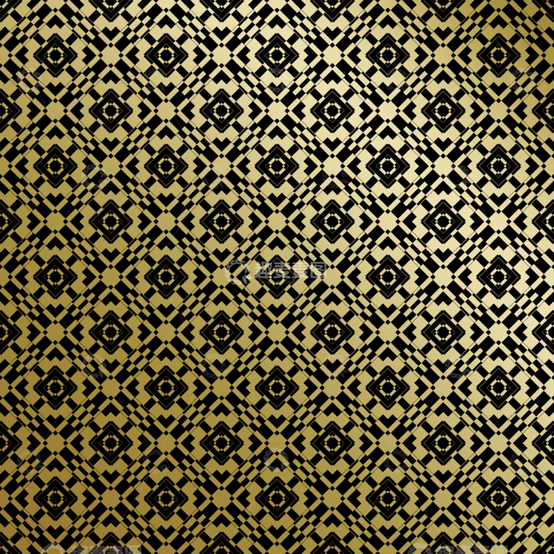源文件下载【趣麦麦图】黑金中式几何花纹背景图3