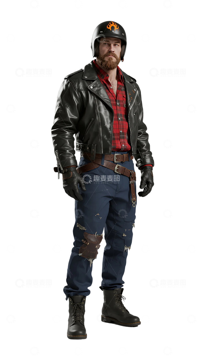 高清大图下载【趣麦麦图】朋克风冒险者装扮造型