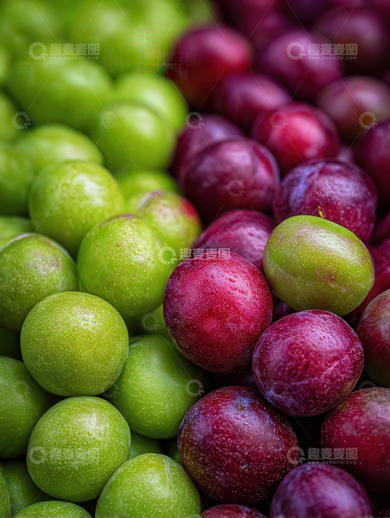 高清大图下载【趣麦麦图】李子  紫玉  酸甜 