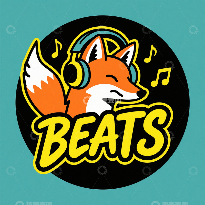 高清大图下载【趣麦麦图】潮流动物描边插画12