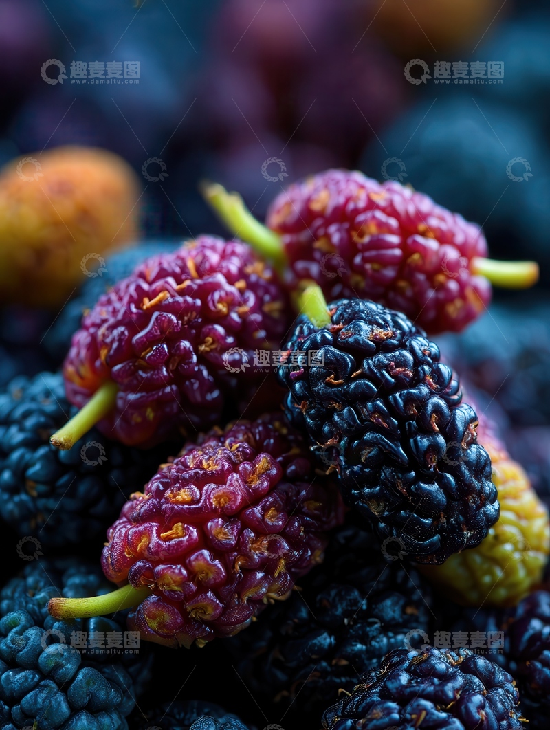 高清大图下载【趣麦麦图】桑葚  童年  紫红 
