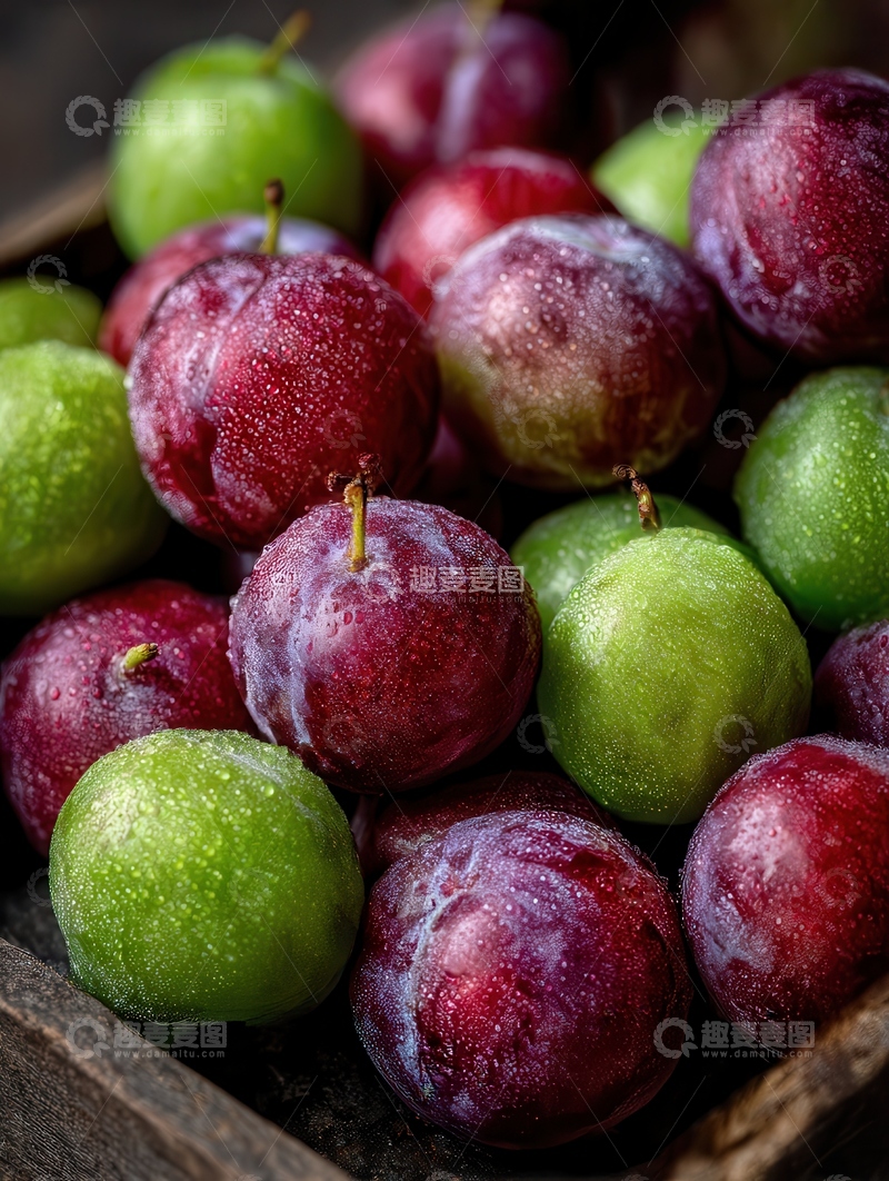 高清大图下载【趣麦麦图】李子  紫玉  开胃 