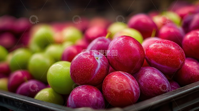 高清大图下载【趣麦麦图】李子  紫玉  津润