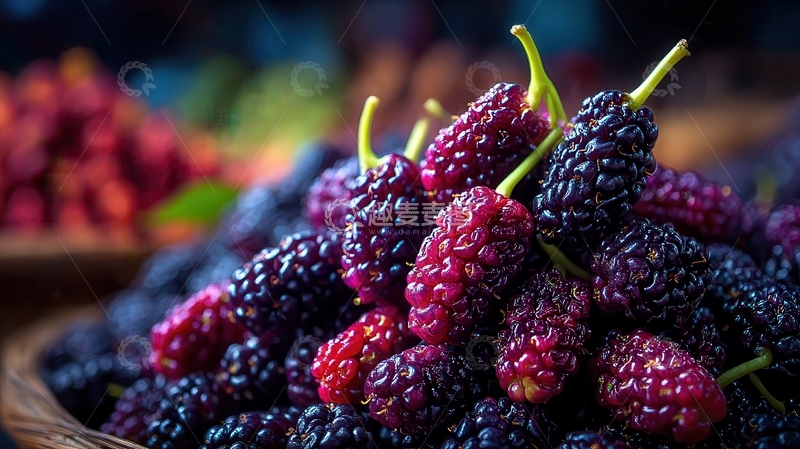 高清大图下载【趣麦麦图】桑葚  童年  润泽 