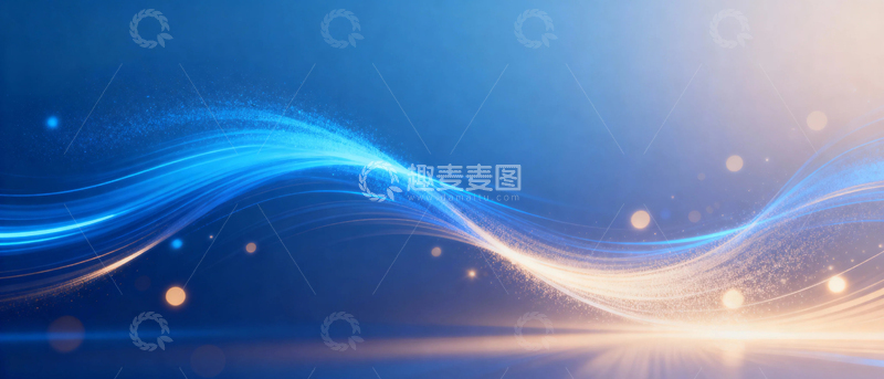 高清大图下载【趣麦麦图】蓝色科技渐变背景5
