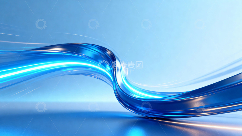高清大图下载【趣麦麦图】蓝色光影科技商务背景9