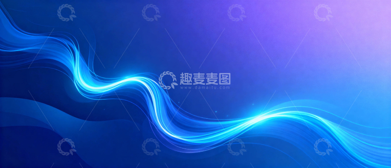高清大图下载【趣麦麦图】蓝色科技渐变背景17
