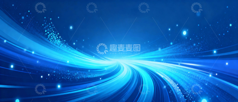 高清大图下载【趣麦麦图】蓝色科技渐变背景4