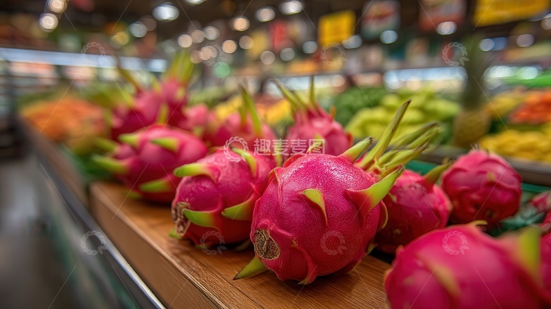 高清大图下载【趣麦麦图】火龙果  玫红   滑爽 