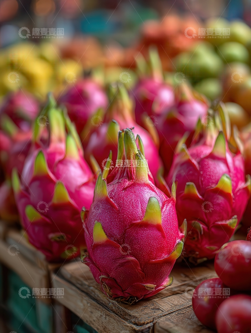 高清大图下载【趣麦麦图】火龙果  玫红   甜厚  