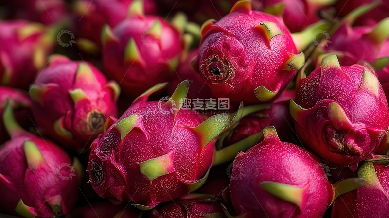高清大图下载【趣麦麦图】火龙果  玫红   甜润 
