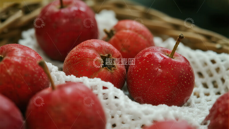 高清大图下载【趣麦麦图】山楂  酸爽  酸厚  