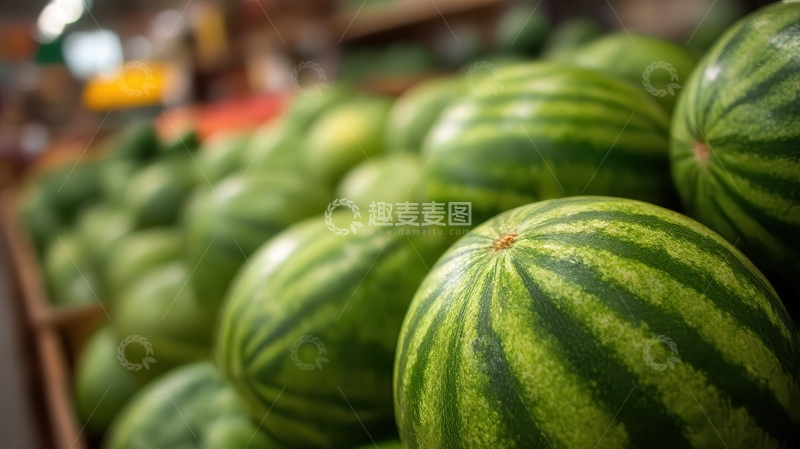 高清大图下载【趣麦麦图】西瓜  碧玉   爽口    