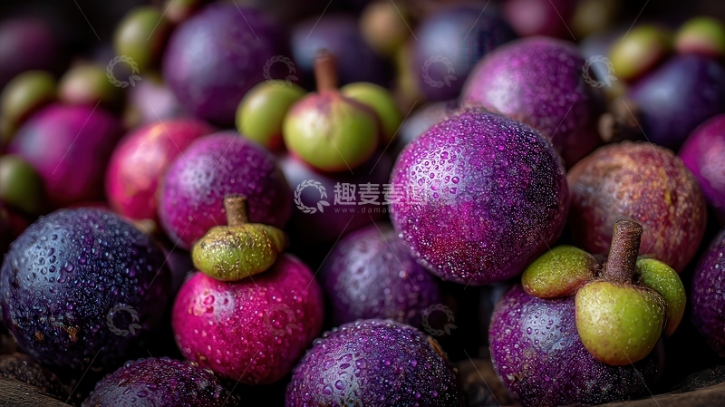 高清大图下载【趣麦麦图】山竹  紫袍  甜厚  