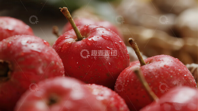 高清大图下载【趣麦麦图】山楂  酸爽  酸郁 