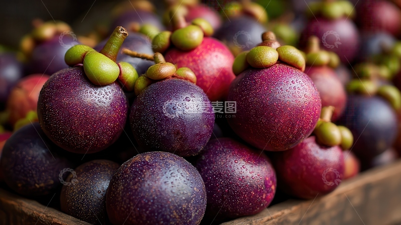 高清大图下载【趣麦麦图】山竹  紫袍   清甜  