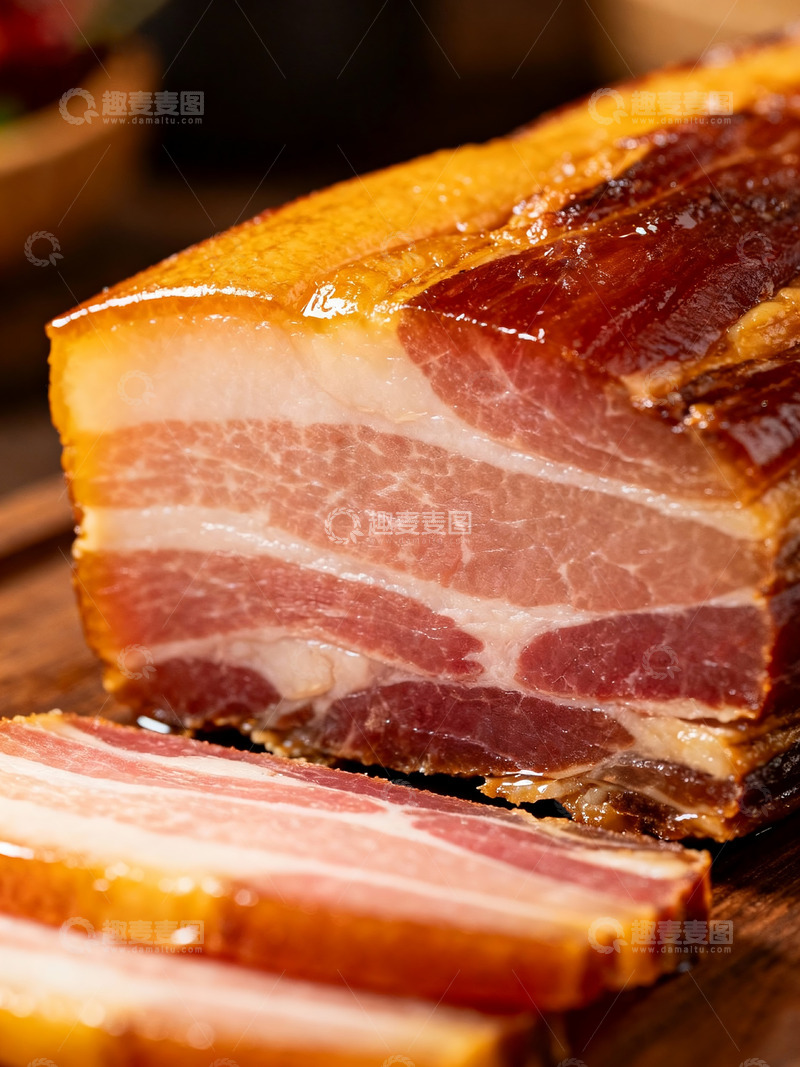高清大图下载【趣麦麦图】云南宣威火腿切片2