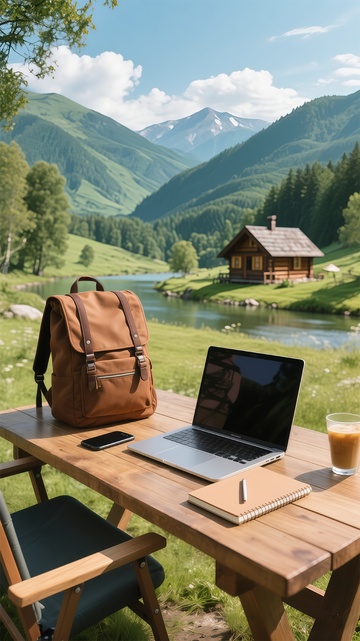 山水田园办公风光