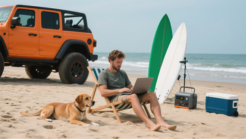 海滩冲浪工作休闲生活照