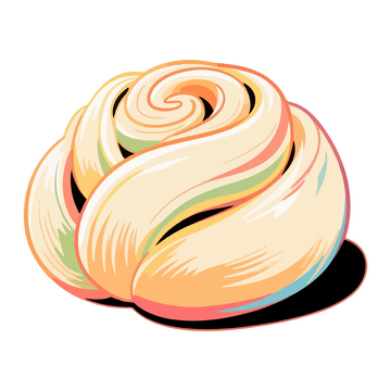 卡通风格彩色甜品插画设计素材