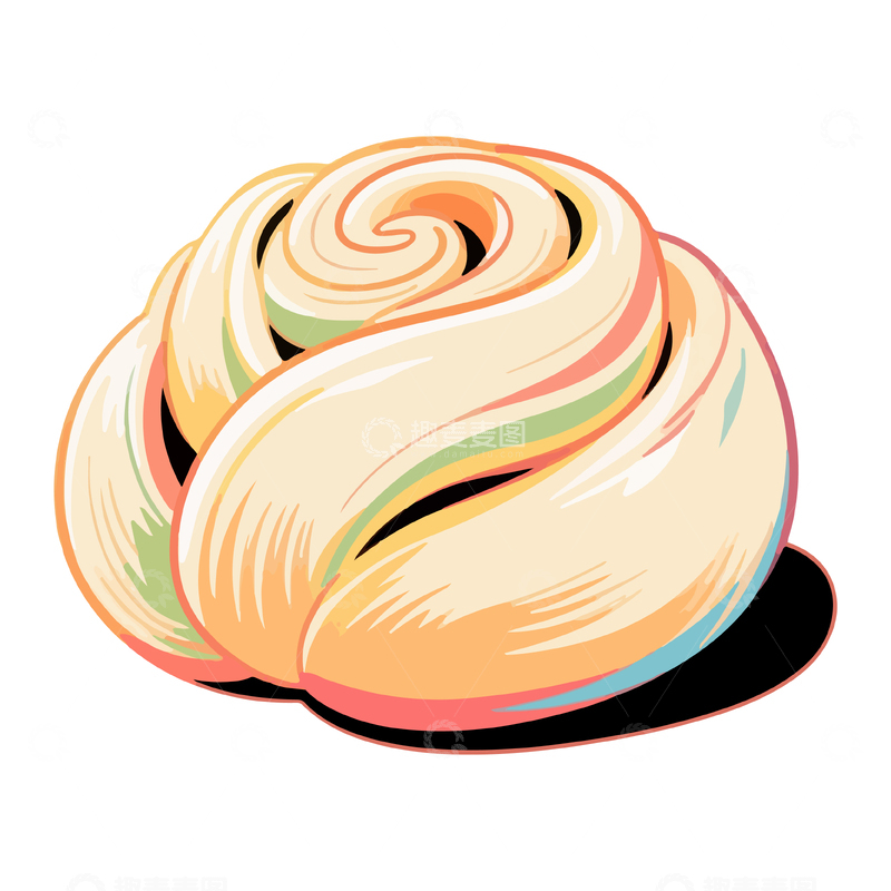 源文件下载【趣麦麦图】-卡通风格彩色甜品插画设计素材