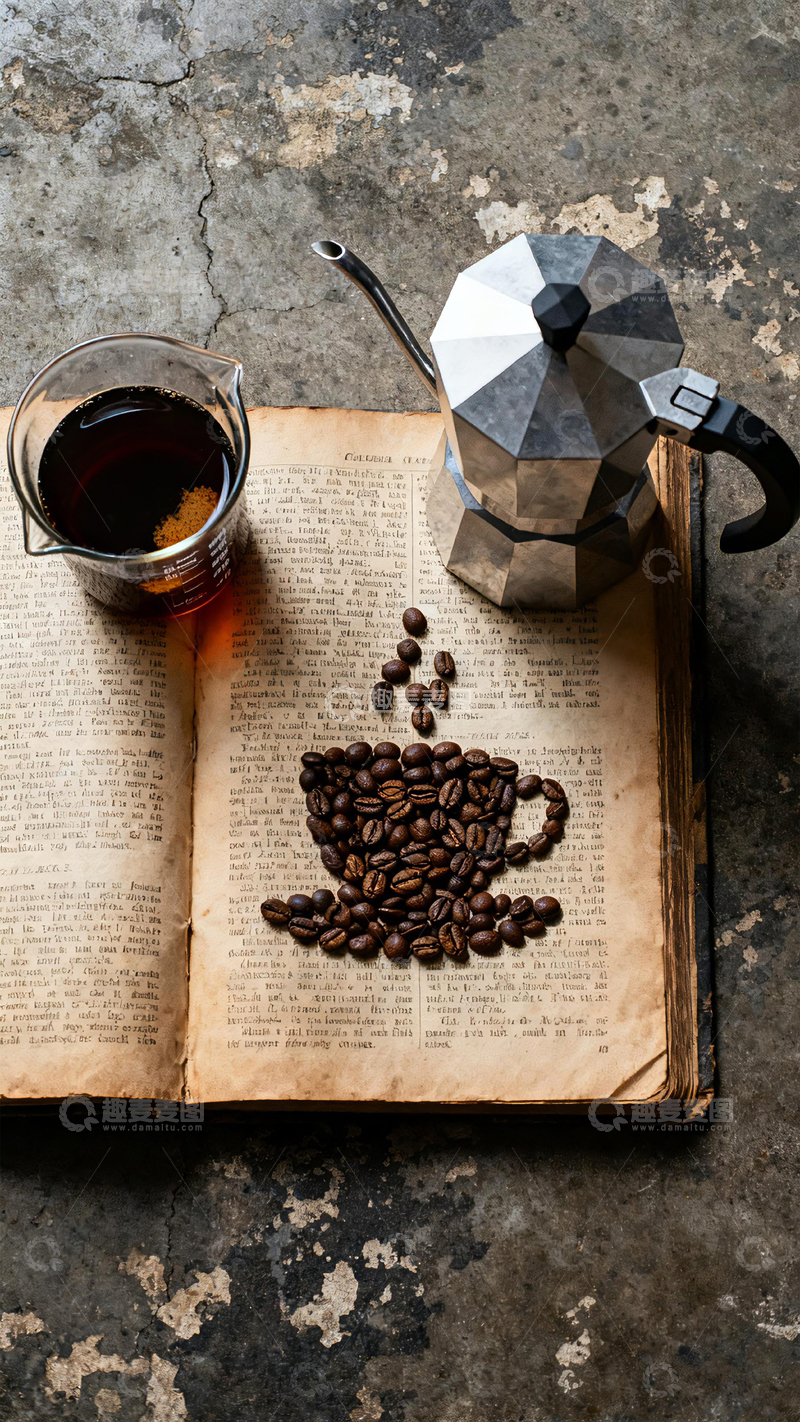高清大图下载【趣麦麦图】复古咖啡静物摄影3