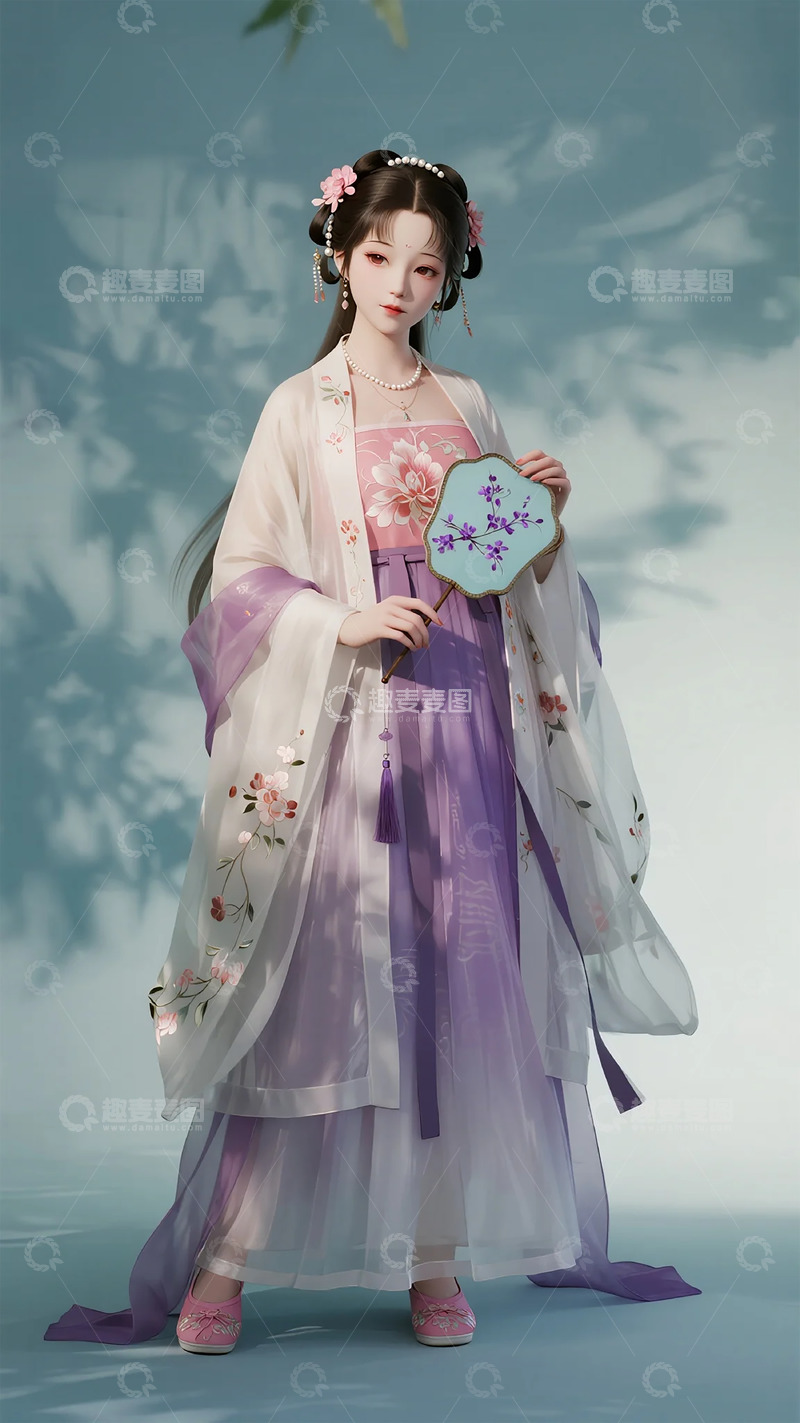 高清大图下载【趣麦麦图】古风汉服美人摄影写真