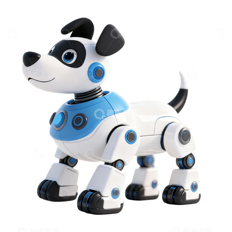 高清大图下载【趣麦麦图】-卡通3D可爱机械狗