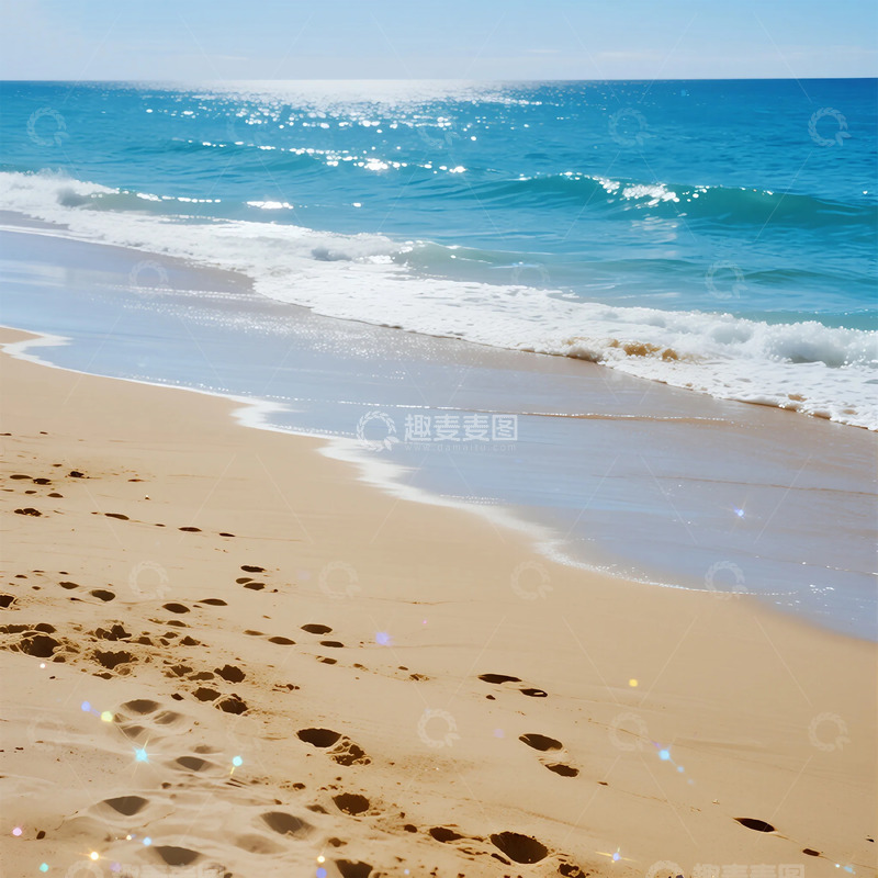 高清大图下载【趣麦麦图】海滩风光自然风景摄影图片