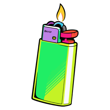 卡通风打火机设计元素