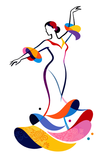 抽象艺术女性人物设计